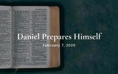 Daniel Prepares Himself